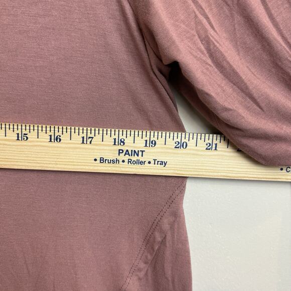 Buckle NWT BKE Red Tunic Top Women's XL Pullover Long Sleeve Slinky Boho - Picture 7 of 8